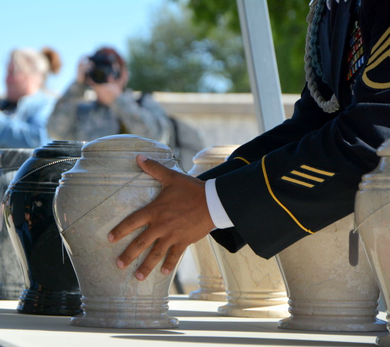 Forgotten soldier burial